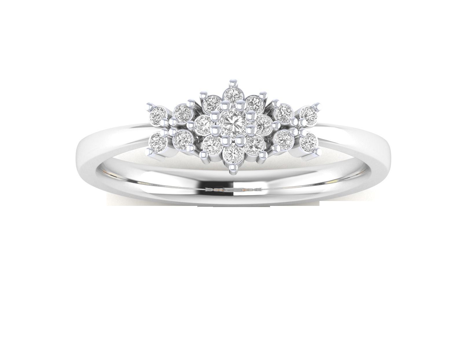 Women Wedding Engagement Ring STL OBJ FBX Renders Details 3D print model_8