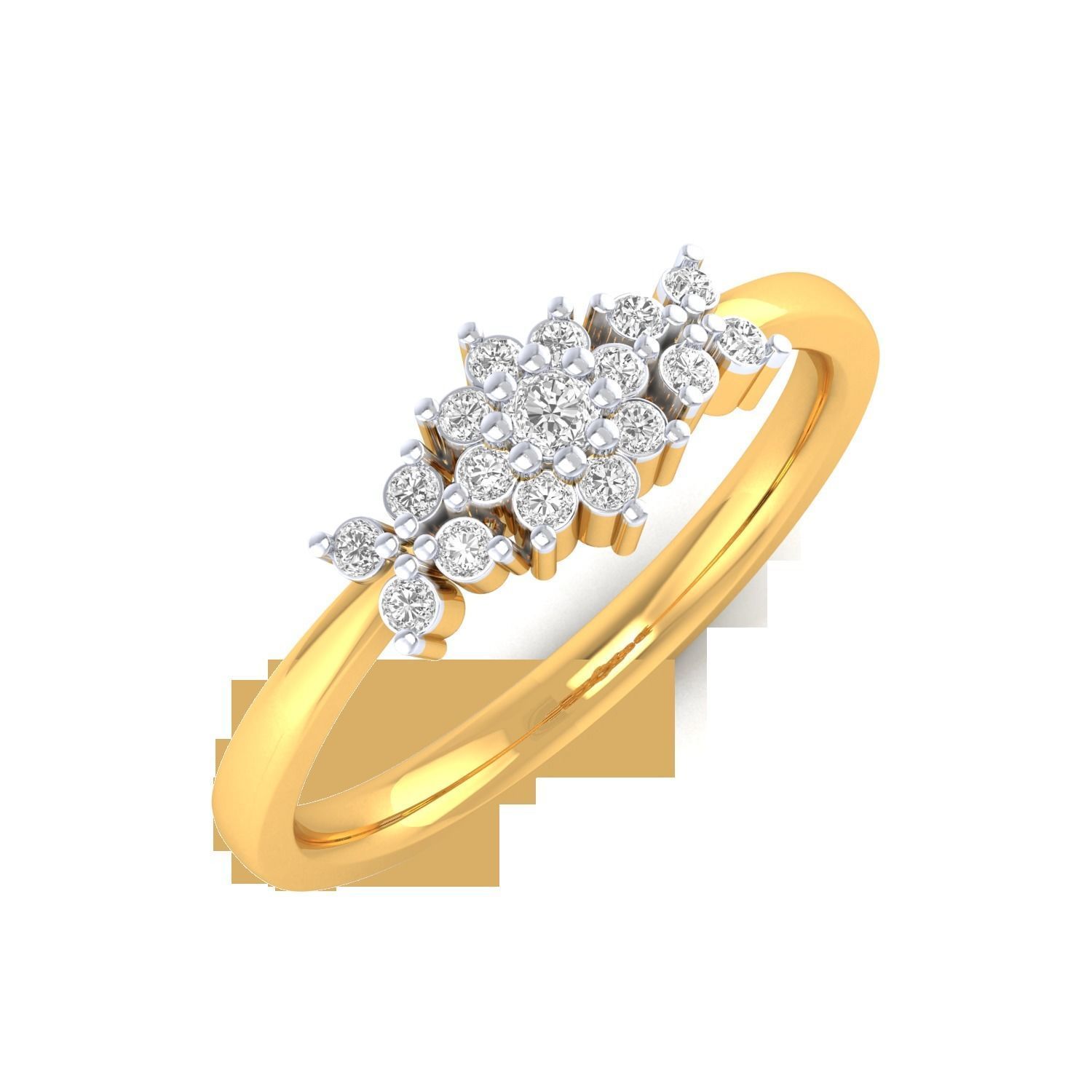 Women Wedding Engagement Ring STL OBJ FBX Renders Details 3D print model_12