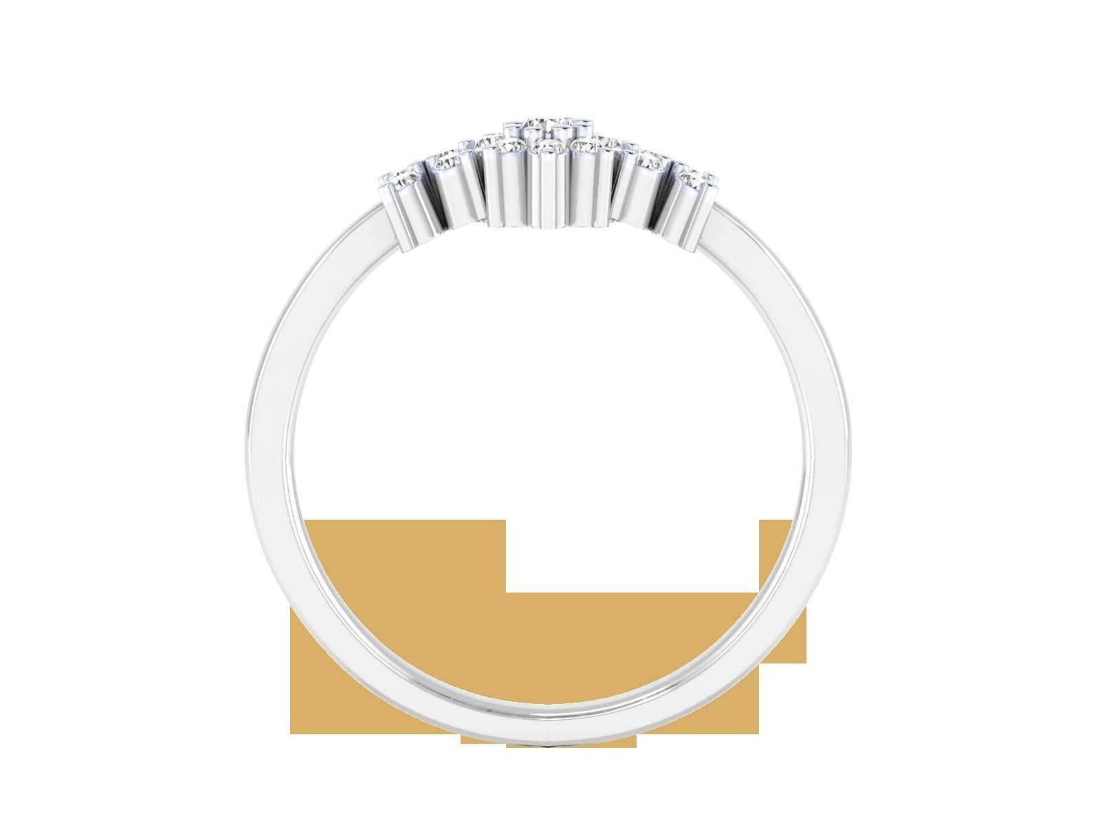 Women Wedding Engagement Ring STL OBJ FBX Renders Details 3D print model_10