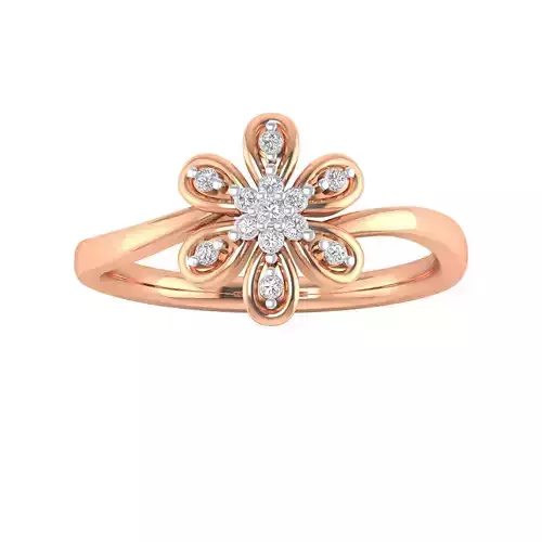 Women Star Ring STL OBJ FBX Renders Details