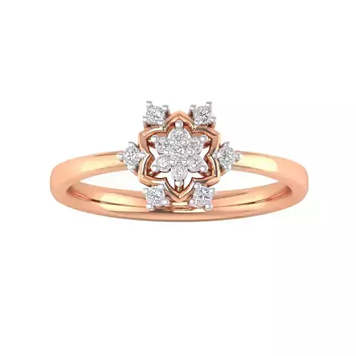 Women Star Ring STL OBJ FBX Renders Details