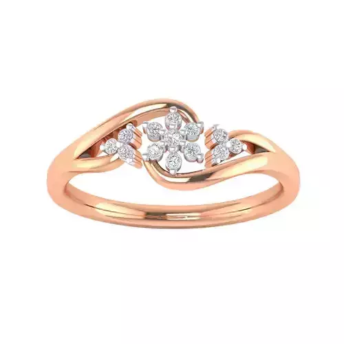 Women Star Ring STL OBJ FBX Renders Details 3D print model