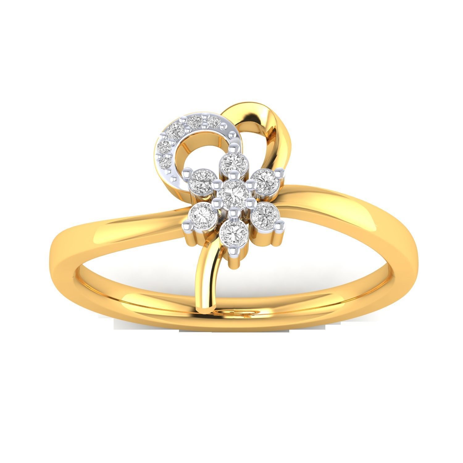 Women Star Ring STL OBJ FBX Renders Details 3D print model_17