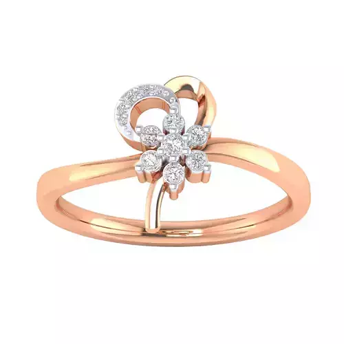 Women Star Ring STL OBJ FBX Renders Details 3D print model