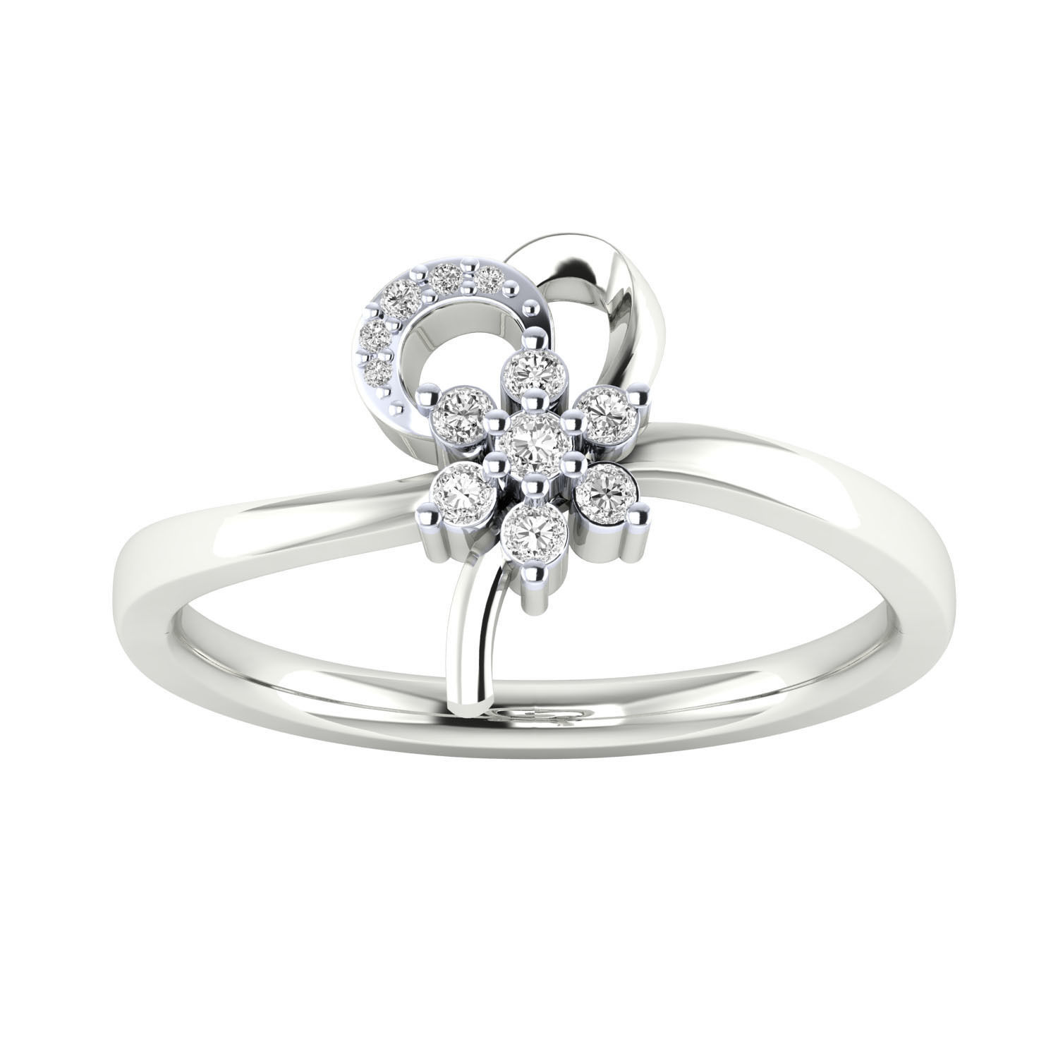 Women Star Ring STL OBJ FBX Renders Details 3D print model_14