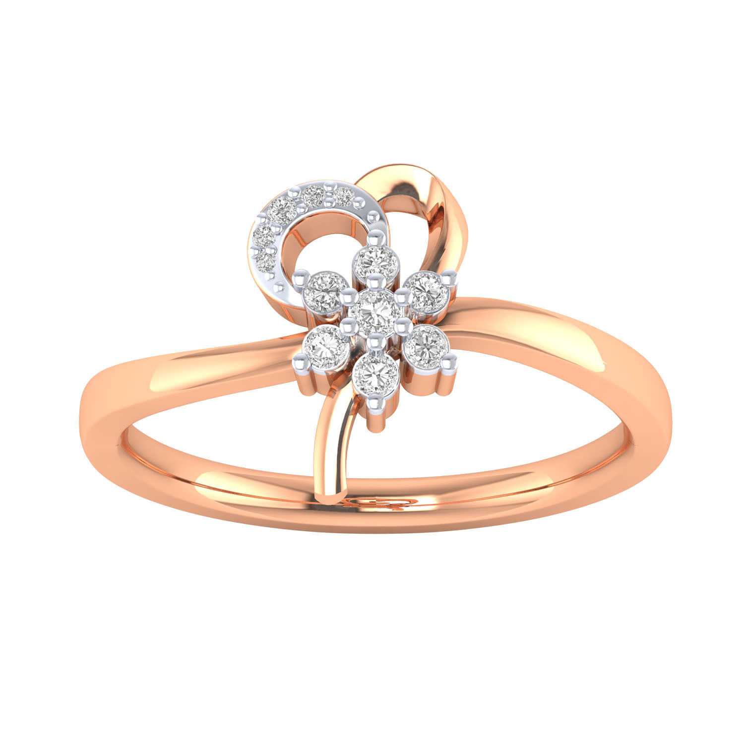 Women Star Ring STL OBJ FBX Renders Details 3D print model_13