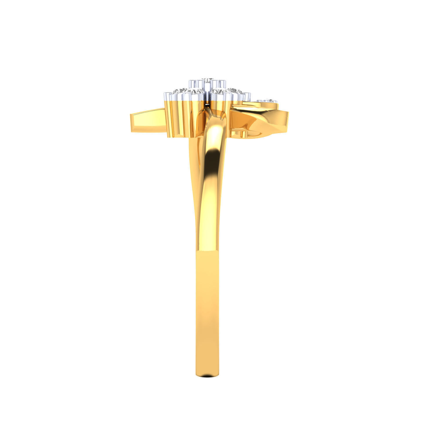 Women Star Ring STL OBJ FBX Renders Details 3D print model_11