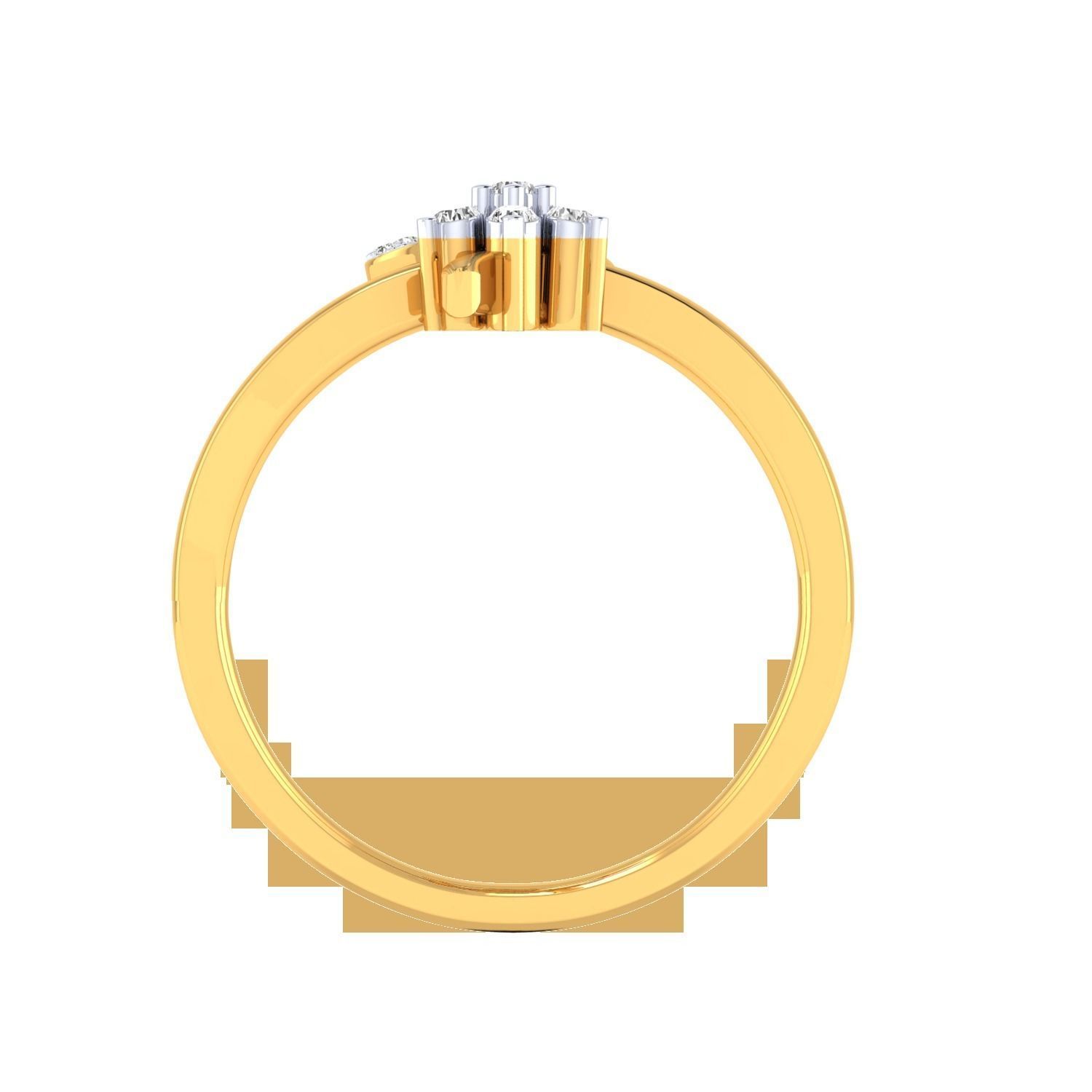 Women Star Ring STL OBJ FBX Renders Details 3D print model_23