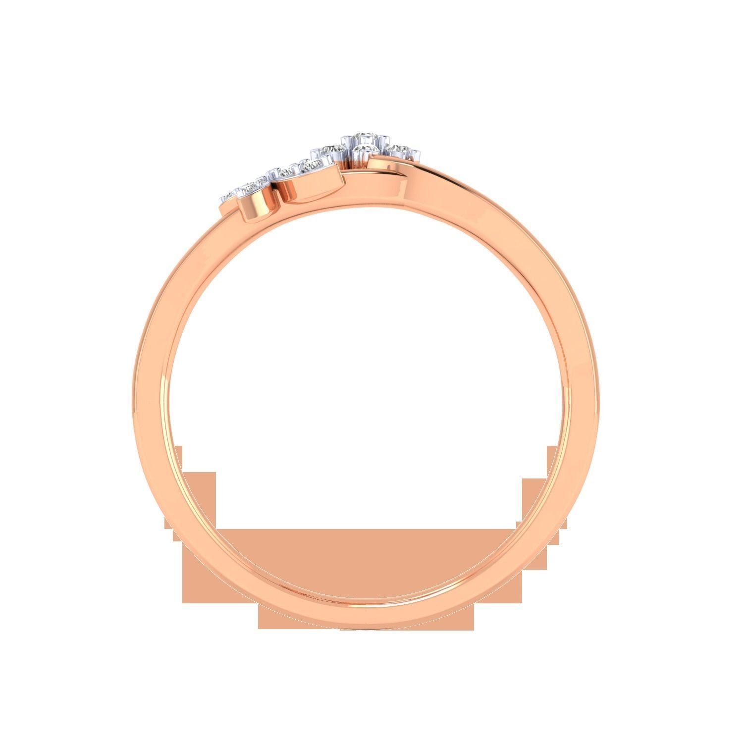Women Star Ring STL OBJ FBX Renders Details 3D print model_19