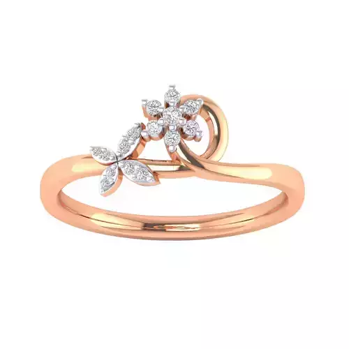 Women Star Ring STL OBJ FBX Renders Details