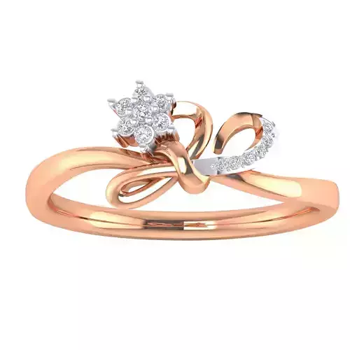 Women Star Ring STL OBJ FBX Renders Details 3D print model