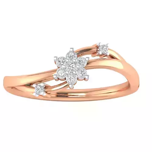 Women Star Ring STL OBJ FBX Renders Details