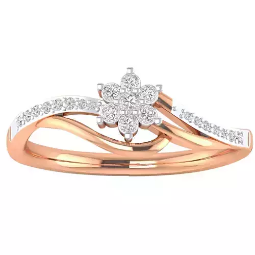 Women Star Ring STL OBJ FBX Renders Details 3D print model