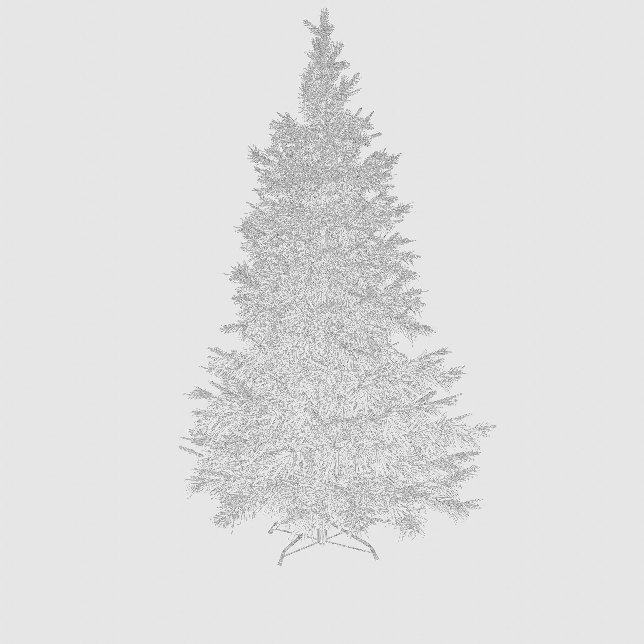 Artificial Christmas Tree 3D Model Low-poly 3D model_5