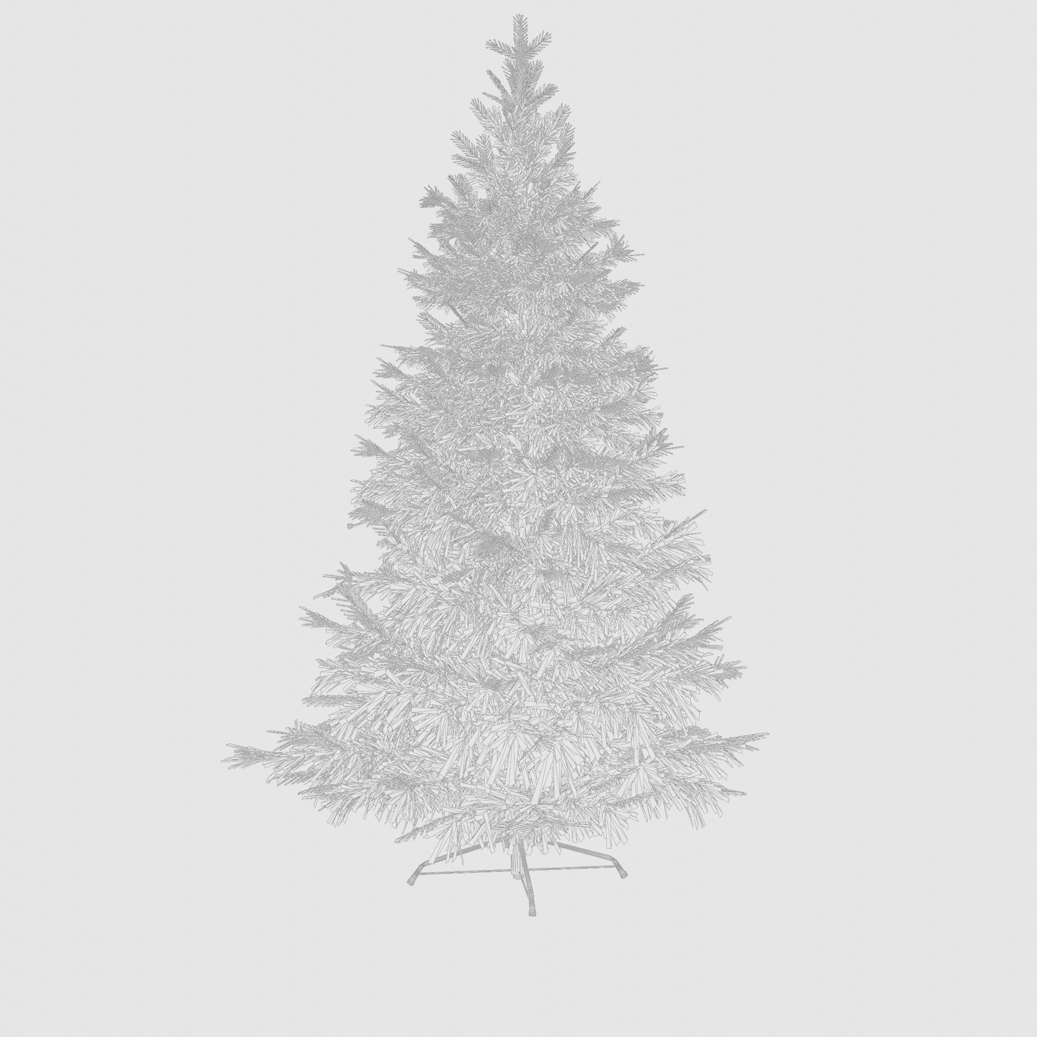 Artificial Christmas Tree 3D Model Low-poly 3D model_7