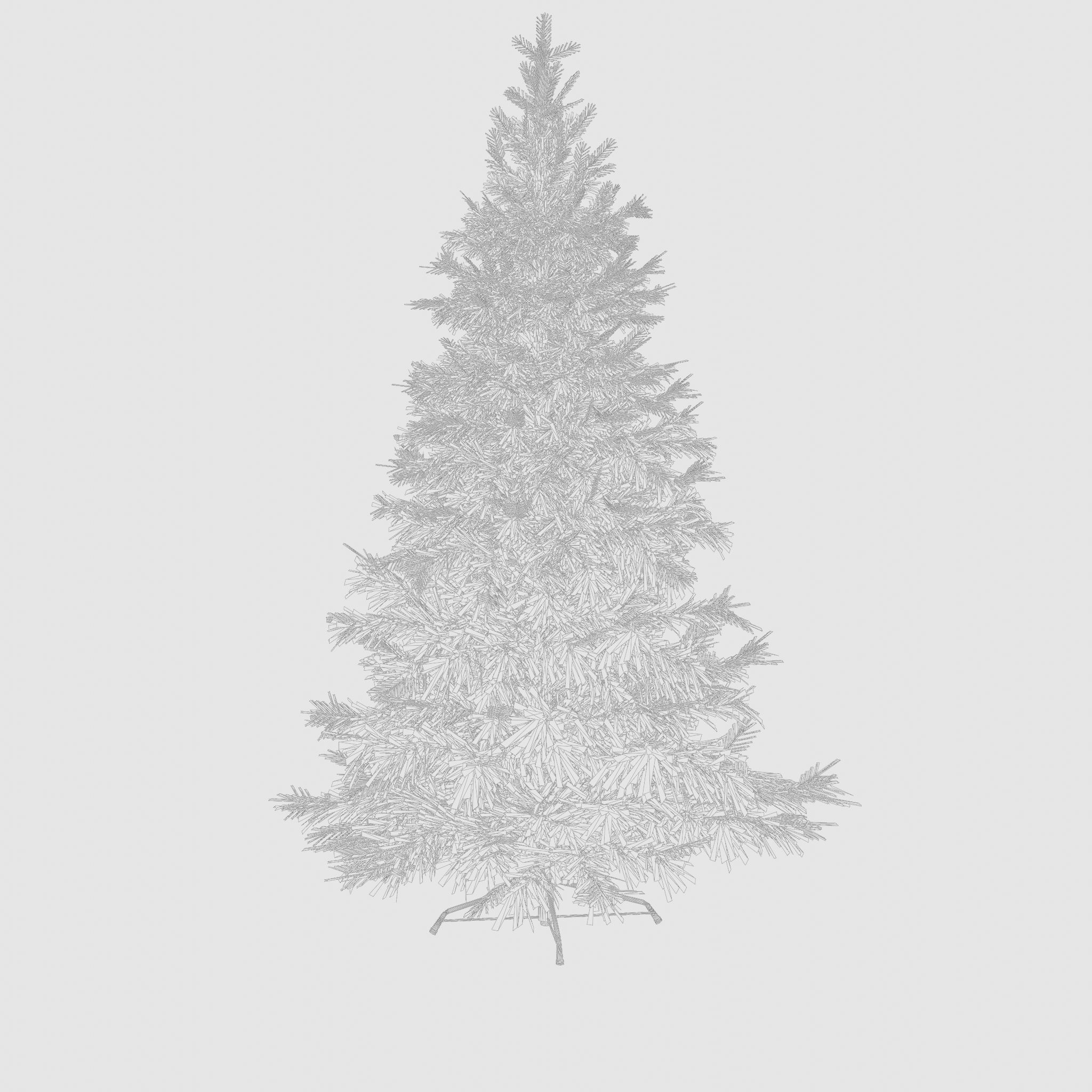 Artificial Christmas Tree 3D Model Low-poly 3D model_4