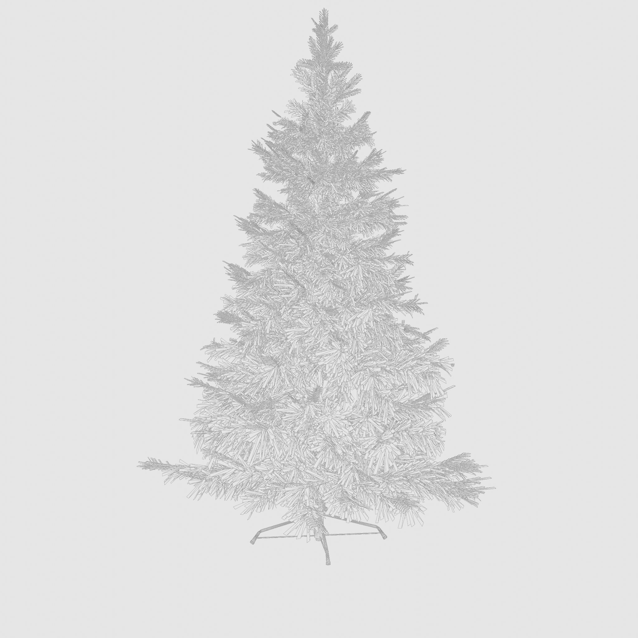 Artificial Christmas Tree 3D Model Low-poly 3D model_6