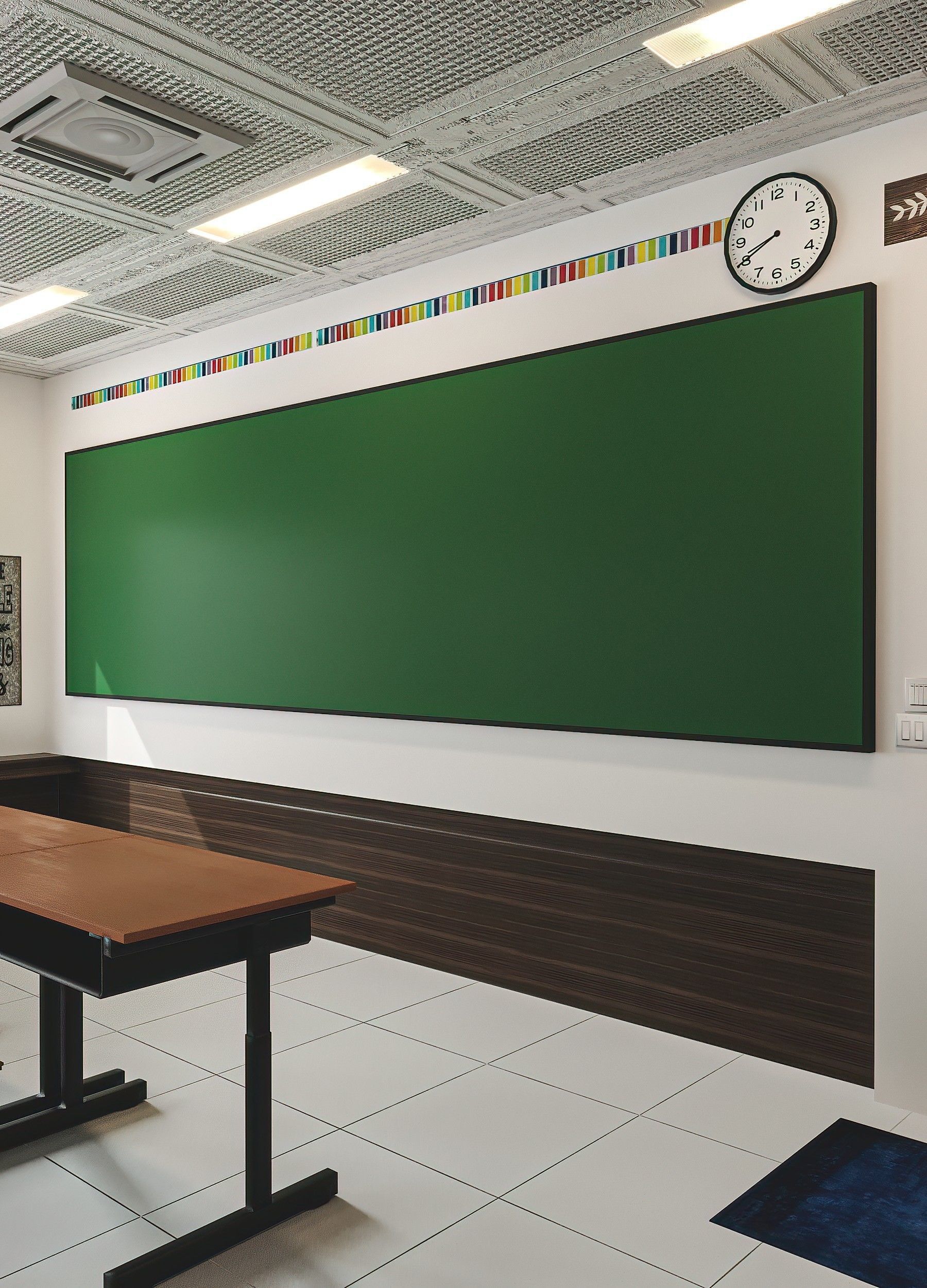 Modern School Classroom  Low-poly 3D model_6