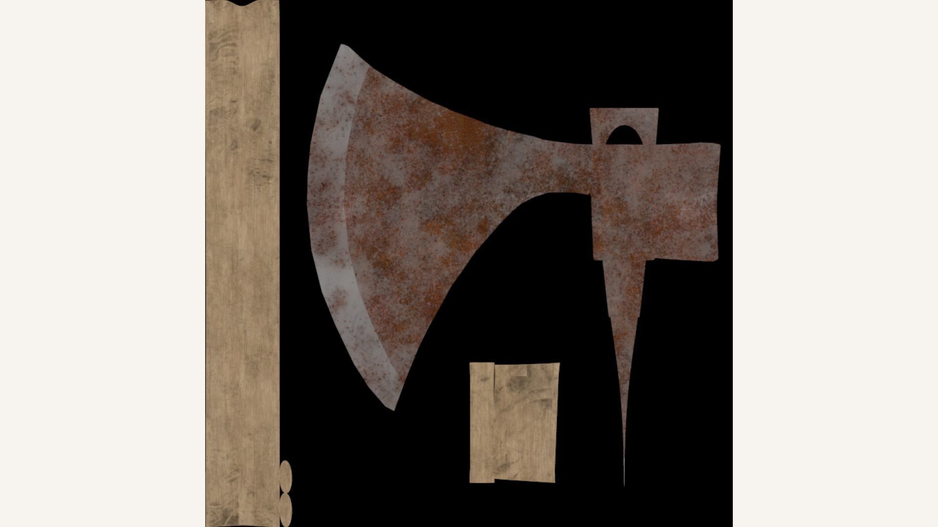 Ax 3D Model Low-poly 3D model_7