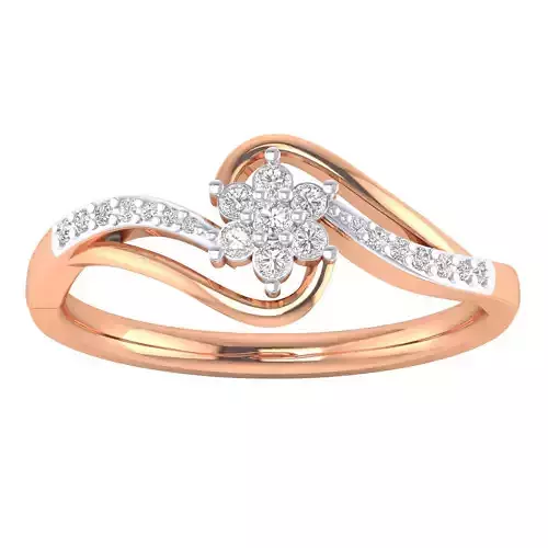 Women Star Ring STL OBJ FBX Renders Details 3D print model
