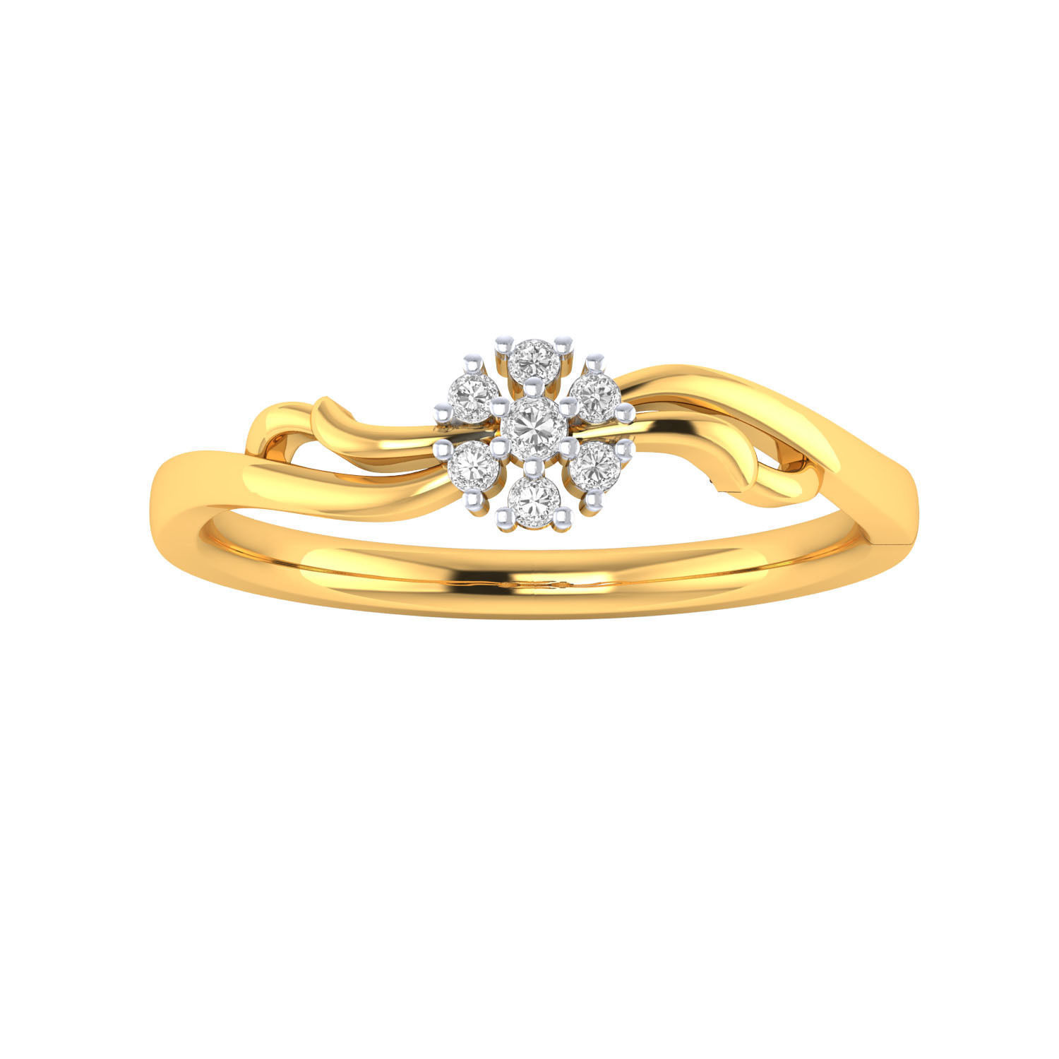 Women Wedding Engagement Ring STL OBJ FBX Renders Details 3D print model_20