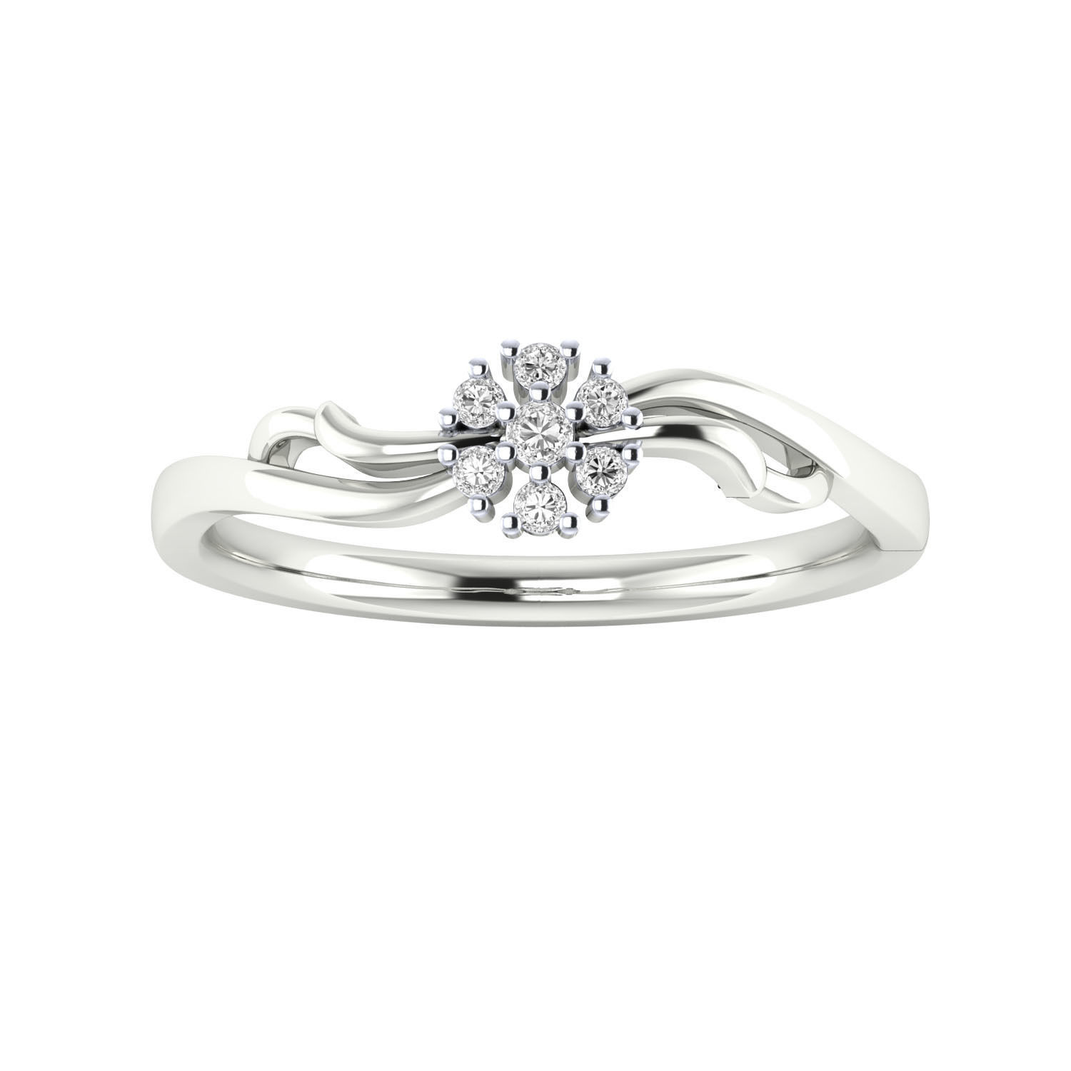 Women Wedding Engagement Ring STL OBJ FBX Renders Details 3D print model_12