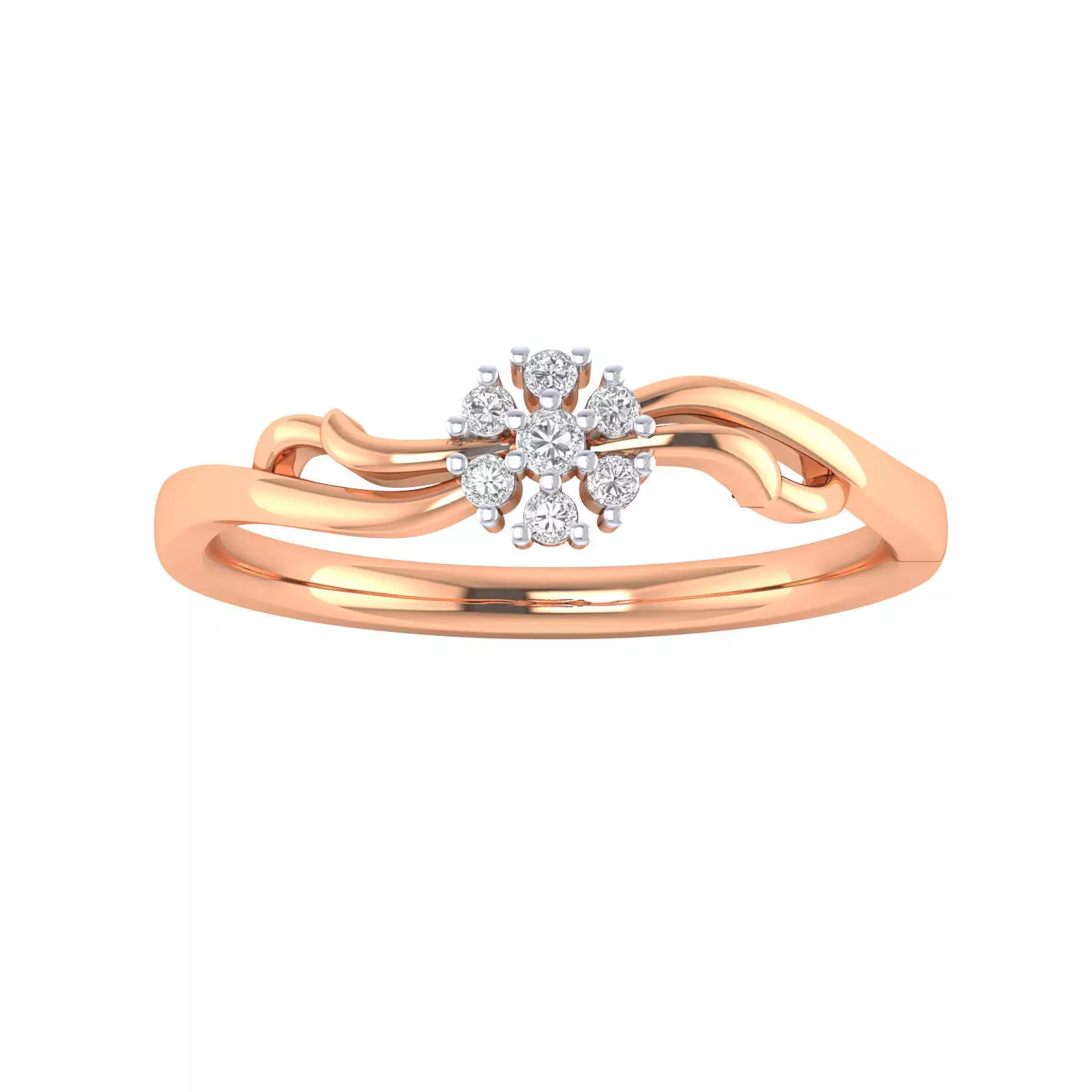 Women Wedding Engagement Ring STL OBJ FBX Renders Details 3D print model_0