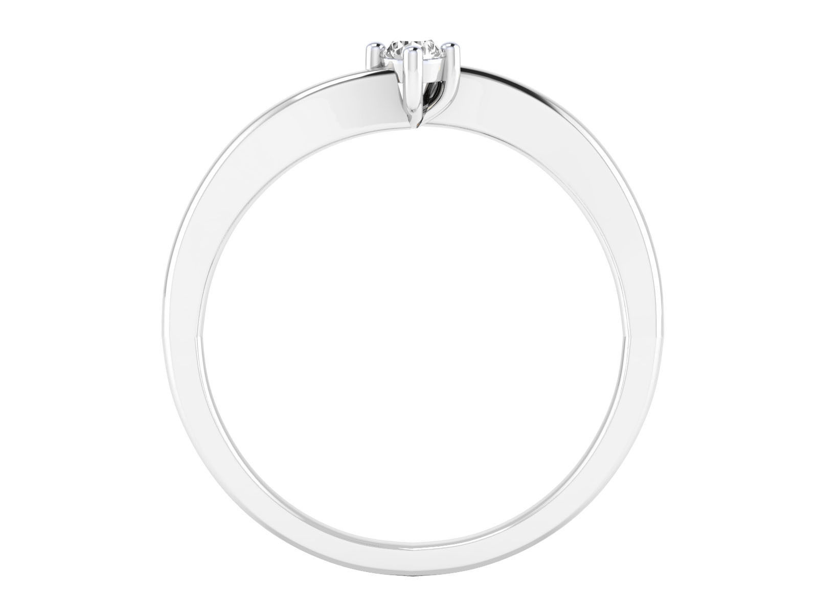 Women Solitaire Engagement Ring STL OBJ FBX Renders Details 3D print model_23