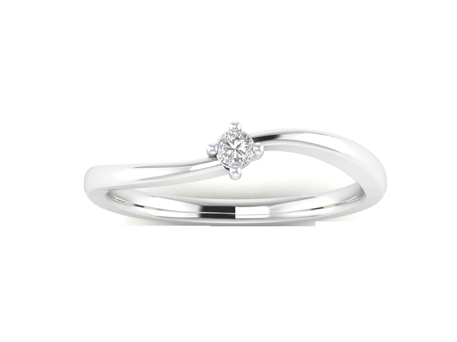 Women Solitaire Engagement Ring STL OBJ FBX Renders Details 3D print model_22