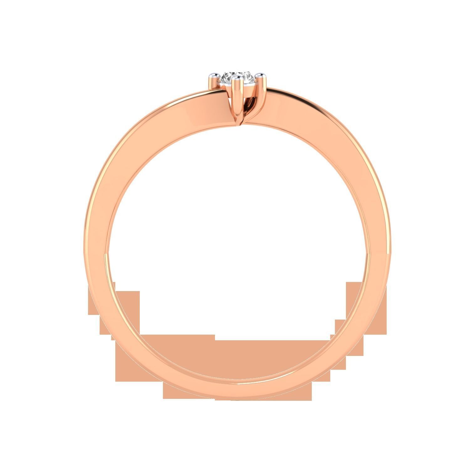 Women Solitaire Engagement Ring STL OBJ FBX Renders Details 3D print model_15