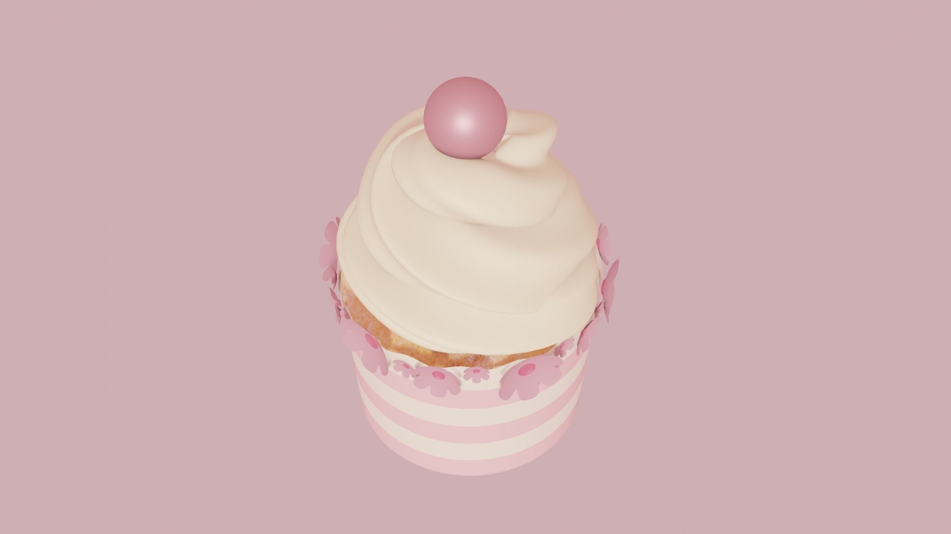 Cupcake 3d Model 3D model_1