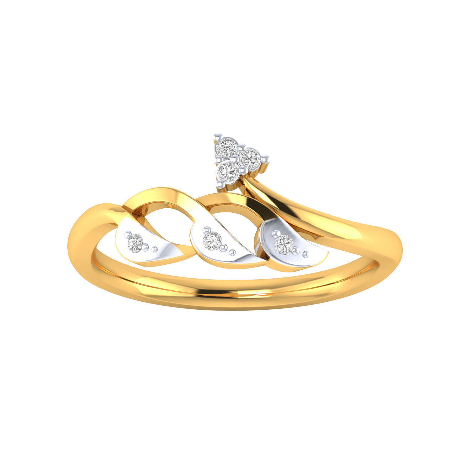 Women Wedding Engagement Ring STL OBJ FBX Renders Details 3D print model_11