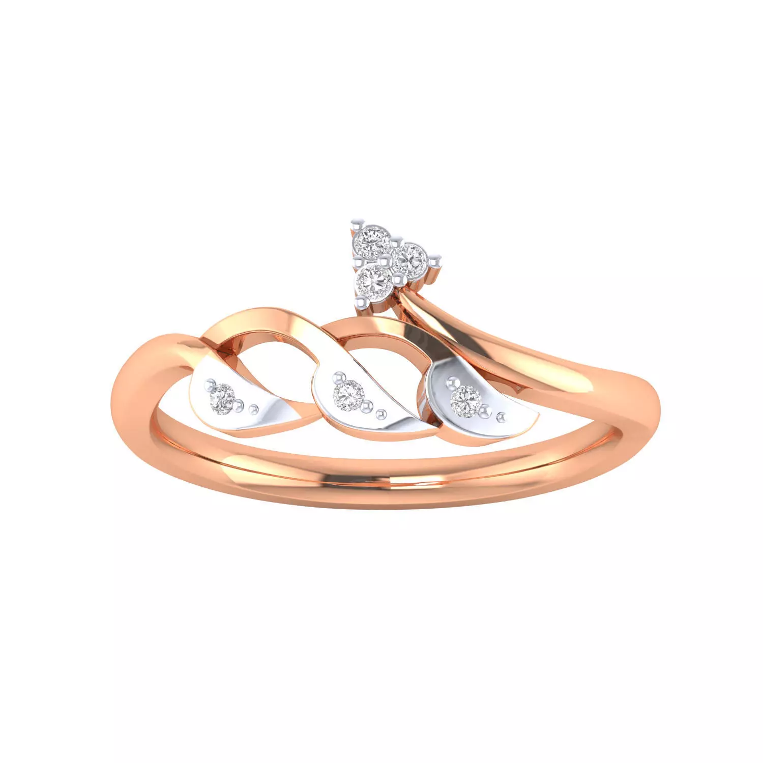 Women Wedding Engagement Ring STL OBJ FBX Renders Details 3D print model_0