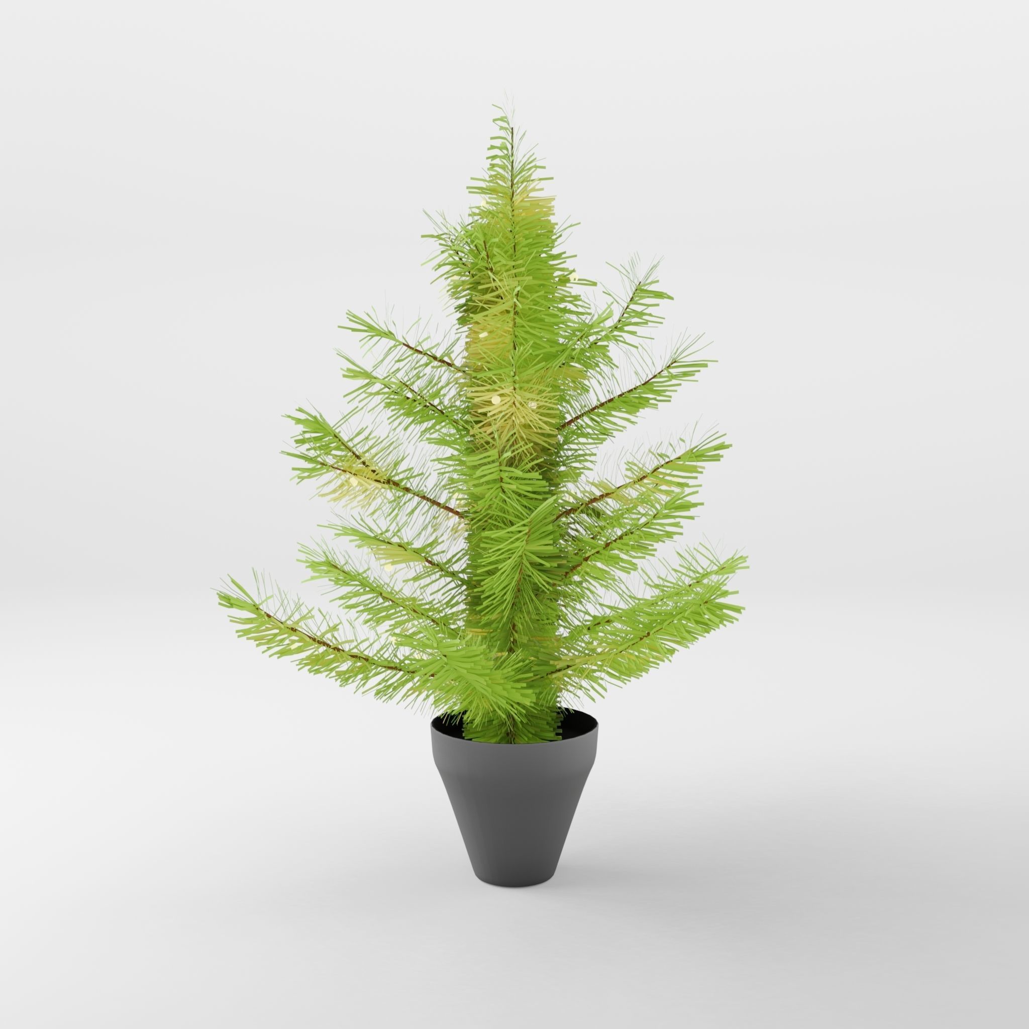 Artificial Christmas Tree 3D Model Low-poly 3D model_2