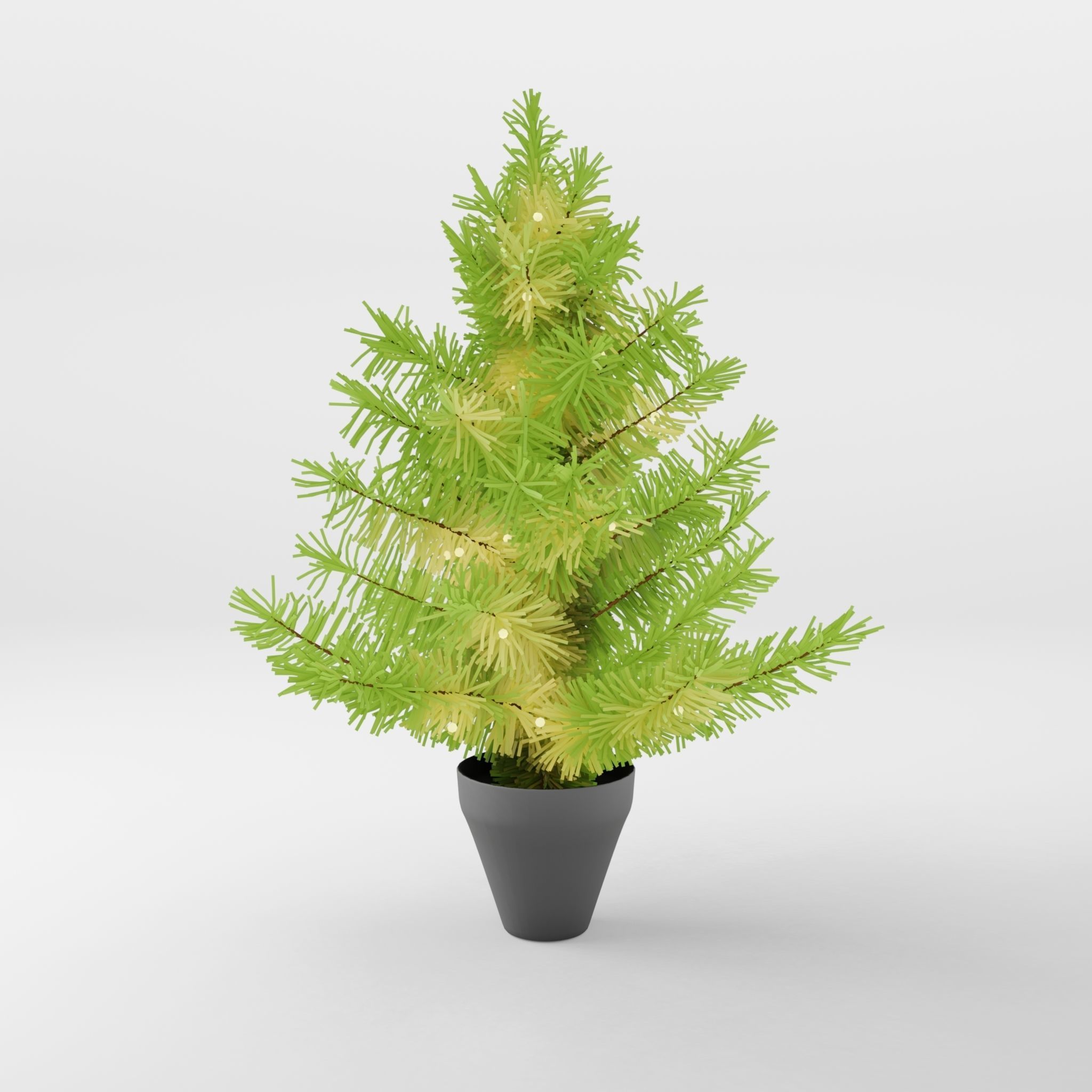 Artificial Christmas Tree 3D Model Low-poly 3D model_3