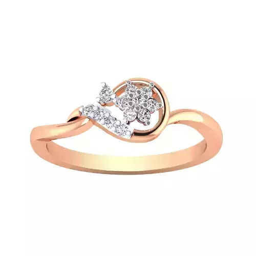 Women Wedding Engagement Ring STL OBJ FBX Renders Details 3D print model