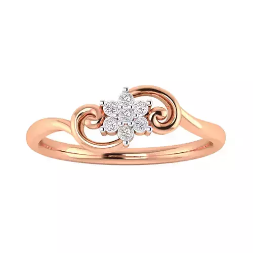 Women Star Ring STL OBJ FBX Renders Details 3D print model