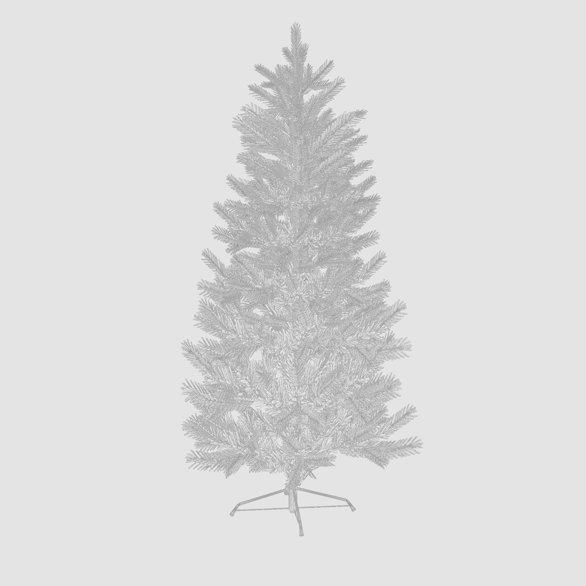 Artificial Christmas Tree 3D Model Low-poly 3D model_6