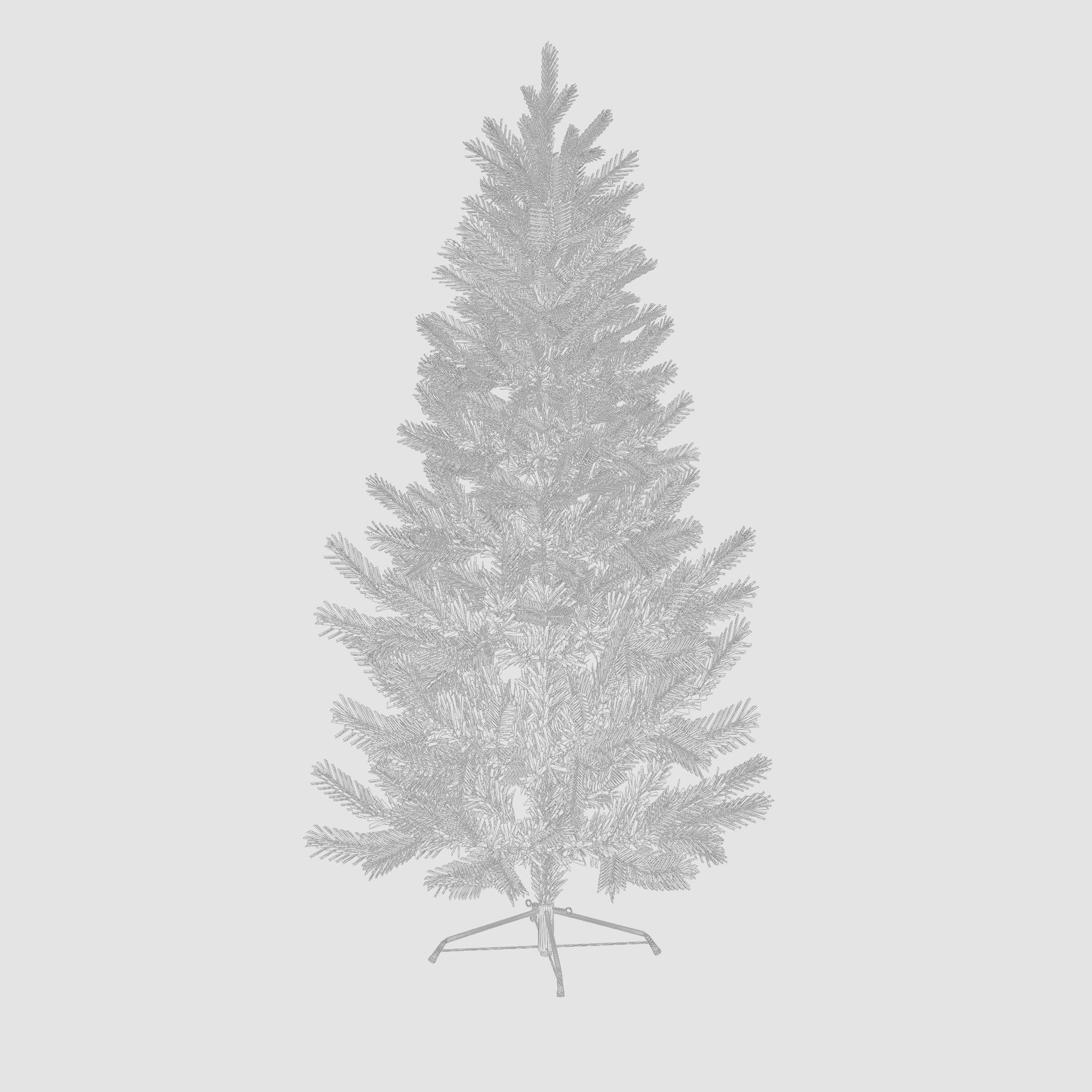 Artificial Christmas Tree 3D Model Low-poly 3D model_7