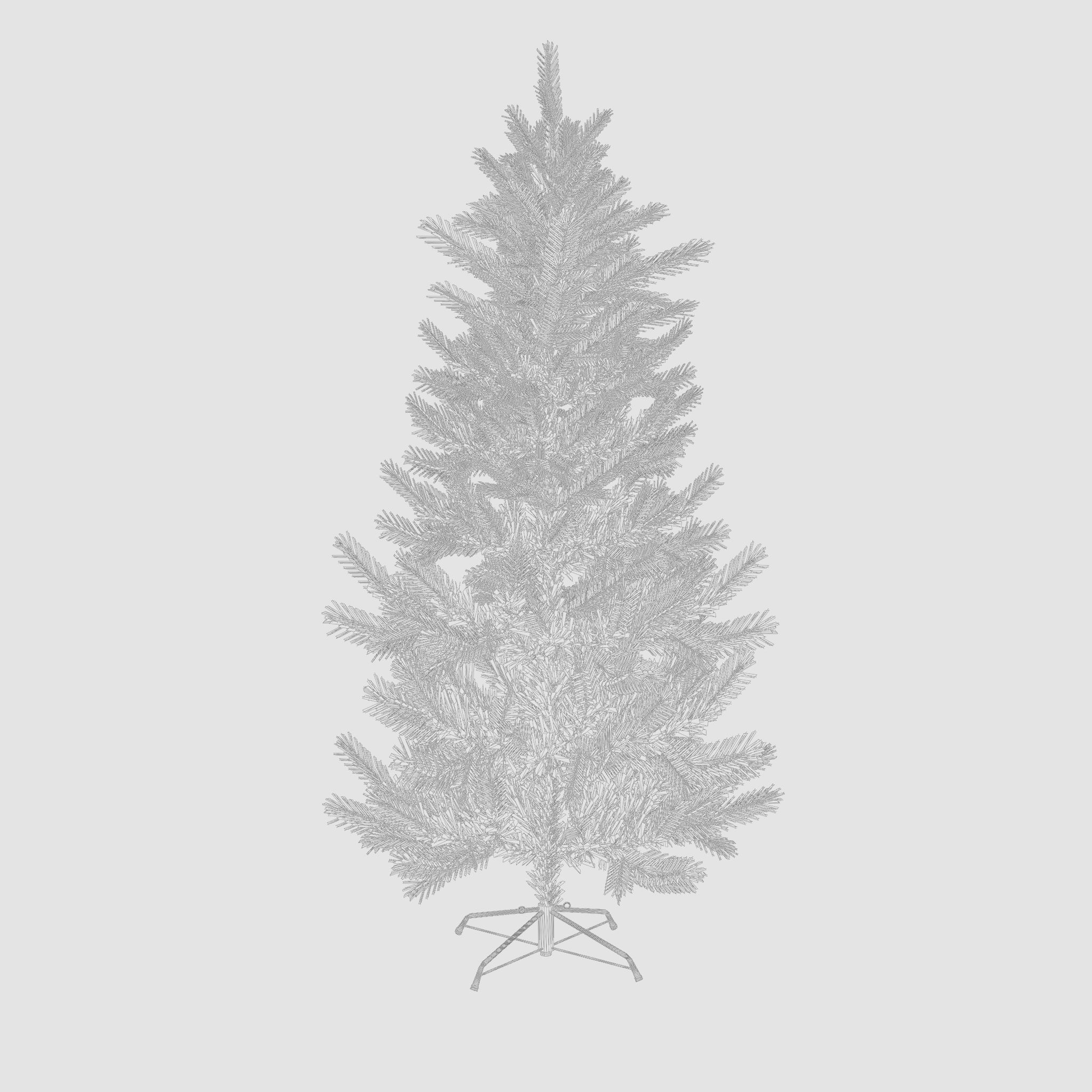 Artificial Christmas Tree 3D Model Low-poly 3D model_5
