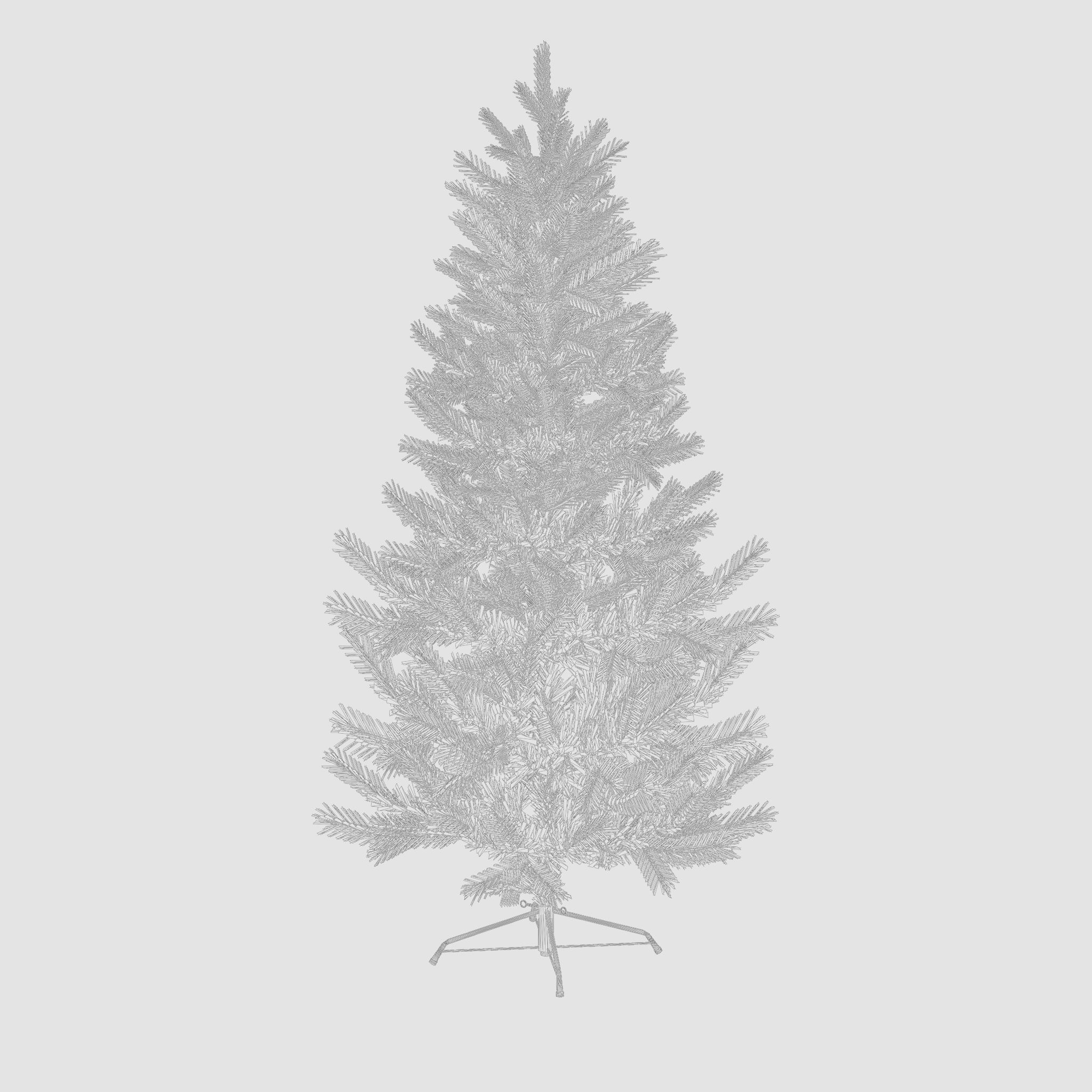 Artificial Christmas Tree 3D Model Low-poly 3D model_4