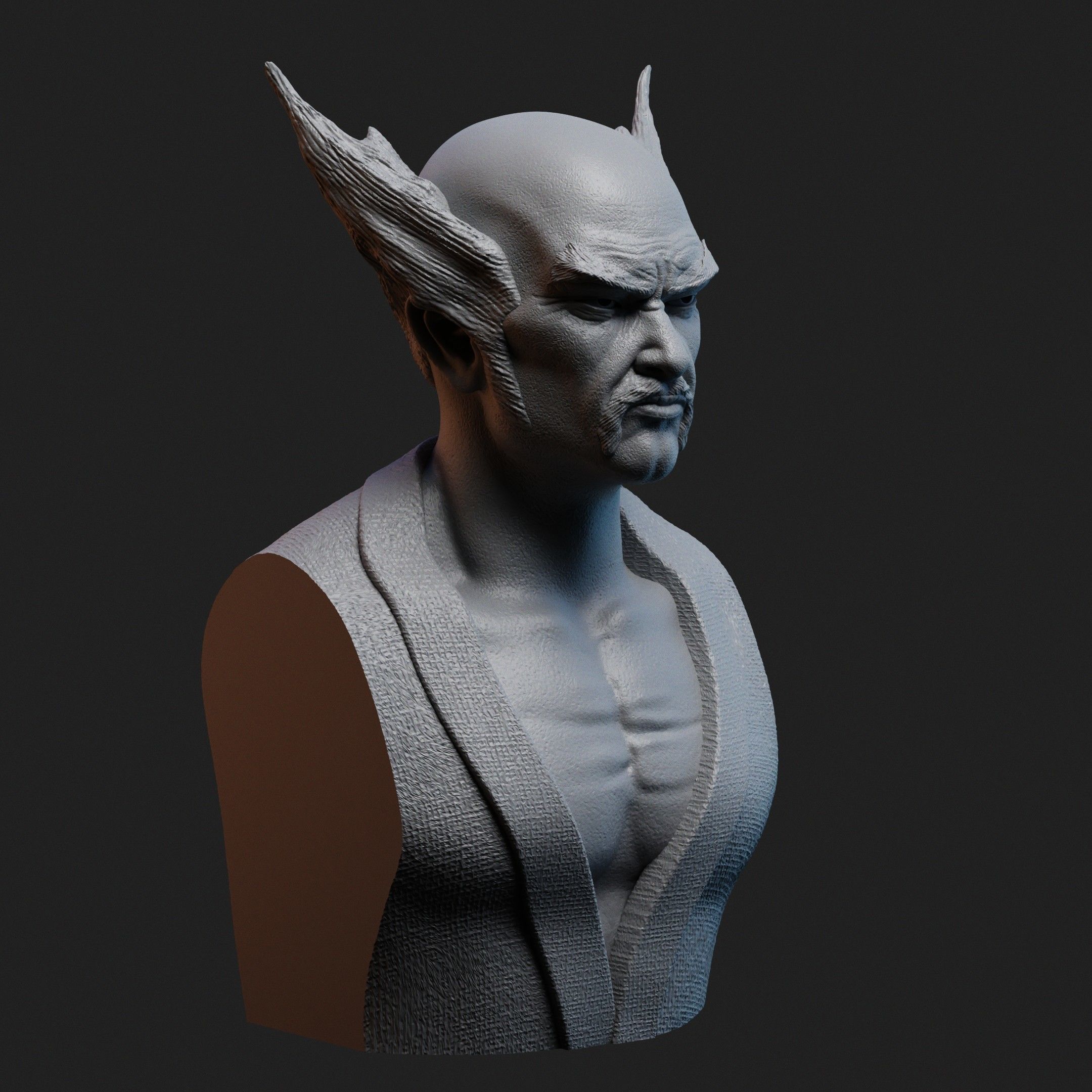 Heihachi Bust for 3D Printing 3D print model_1
