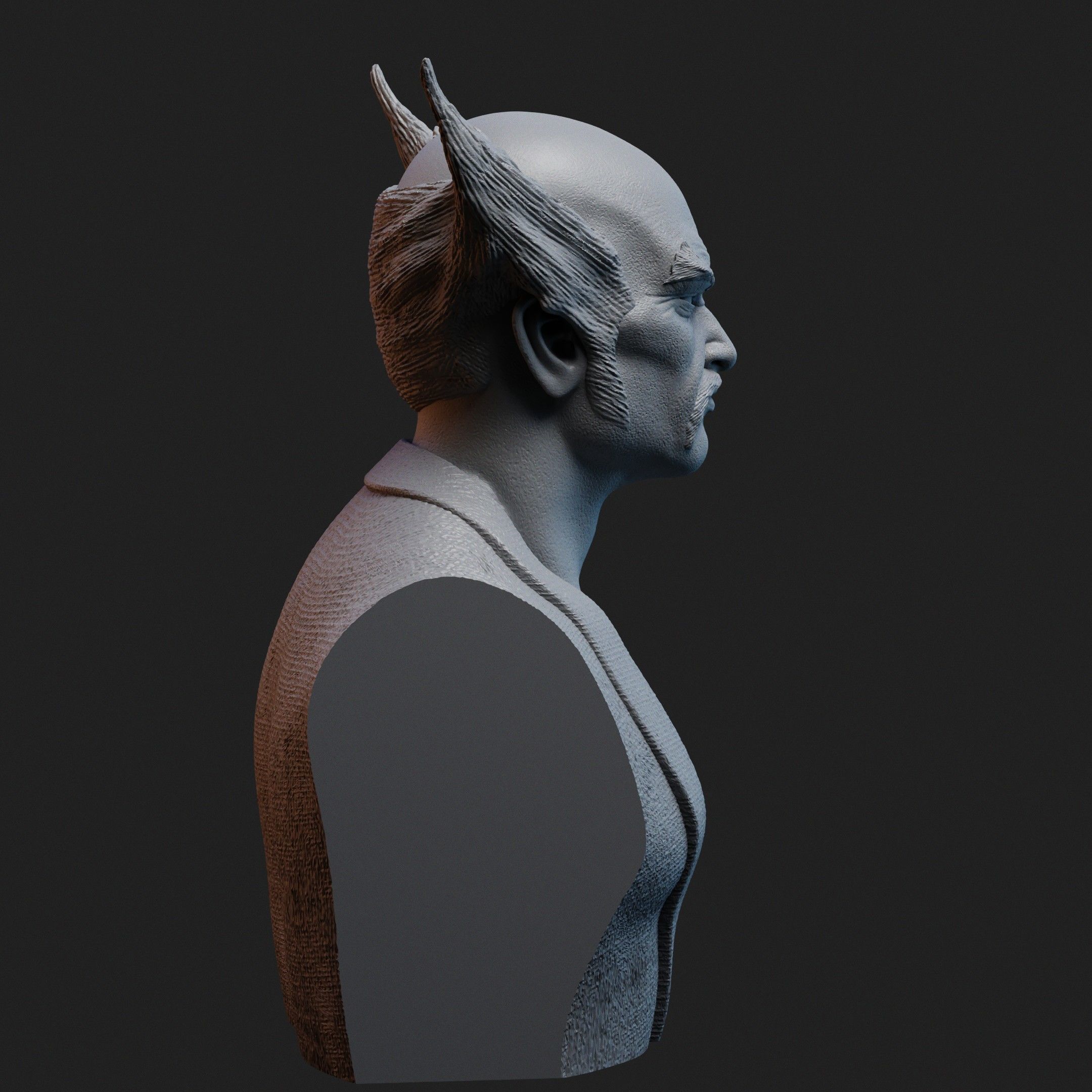 Heihachi Bust for 3D Printing 3D print model_2