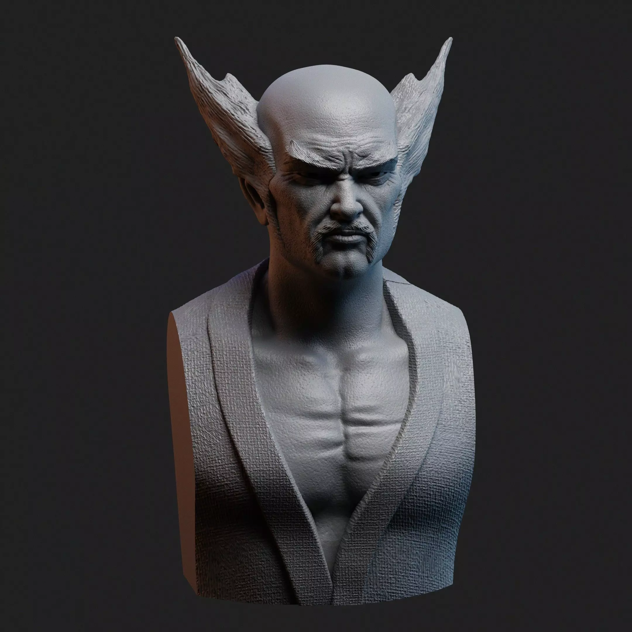 Heihachi Bust for 3D Printing 3D print model_0