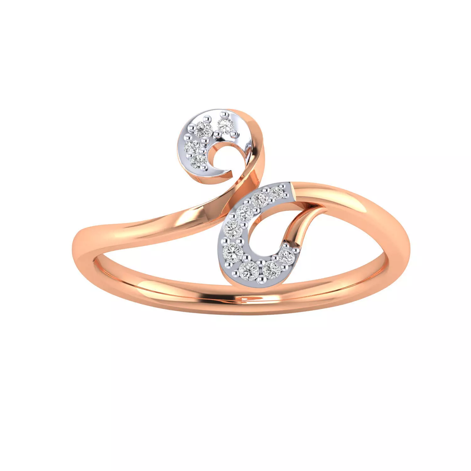 Women Wedding Engagement Ring STL OBJ FBX Renders Details 3D print model_0
