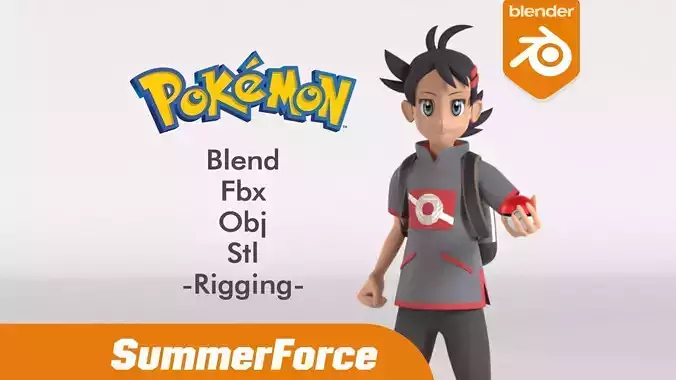Goh - Pokemon 3D model
