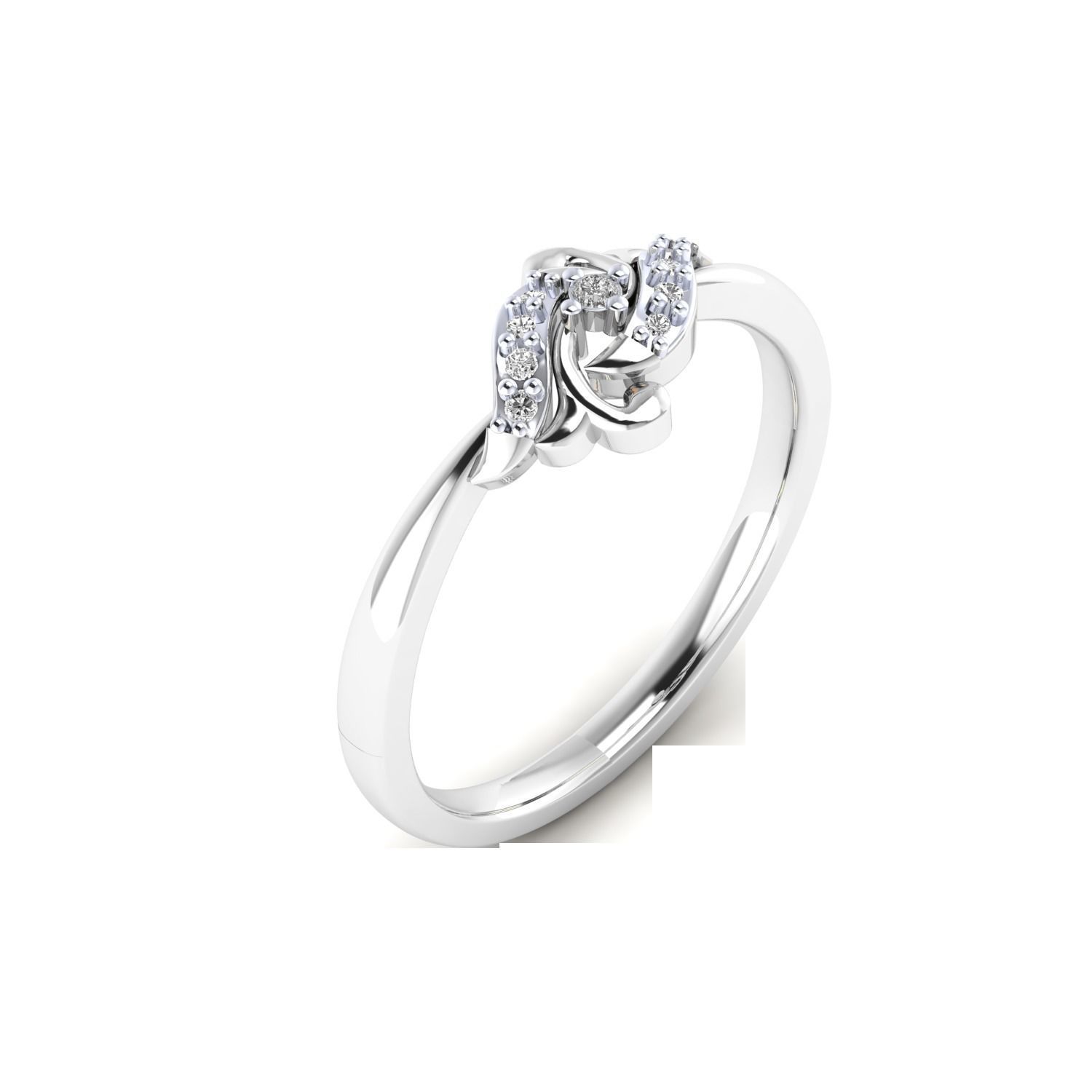 Women Wedding Engagement Ring STL OBJ FBX Renders Details 3D print model_18