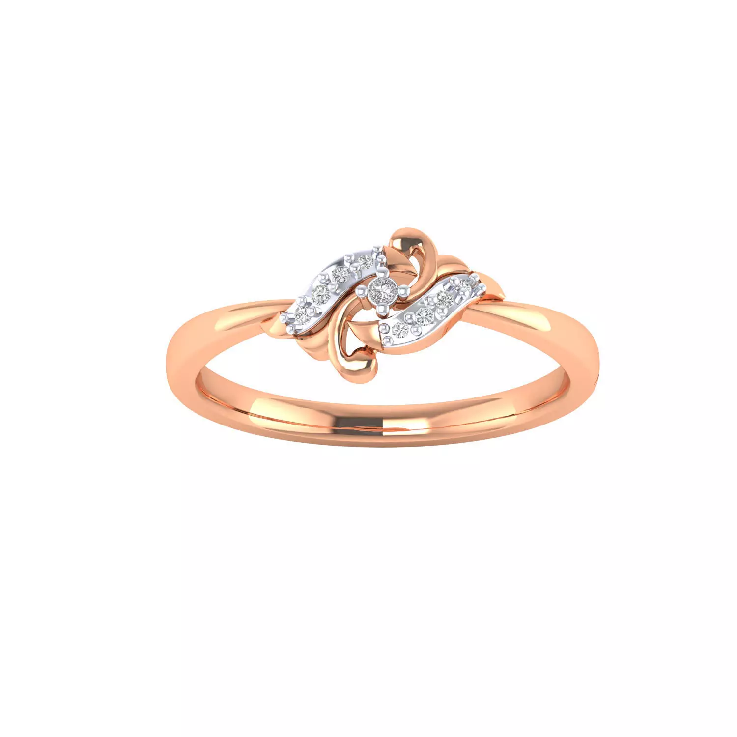 Women Wedding Engagement Ring STL OBJ FBX Renders Details 3D print model_0