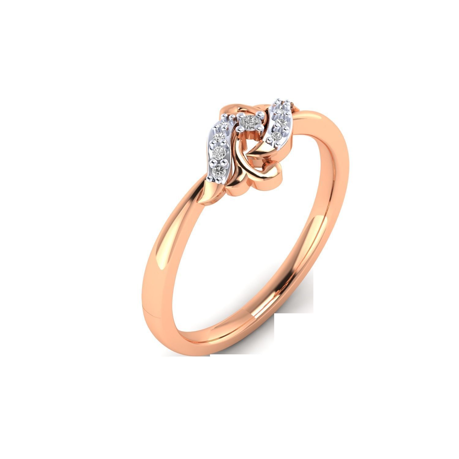 Women Wedding Engagement Ring STL OBJ FBX Renders Details 3D print model_2