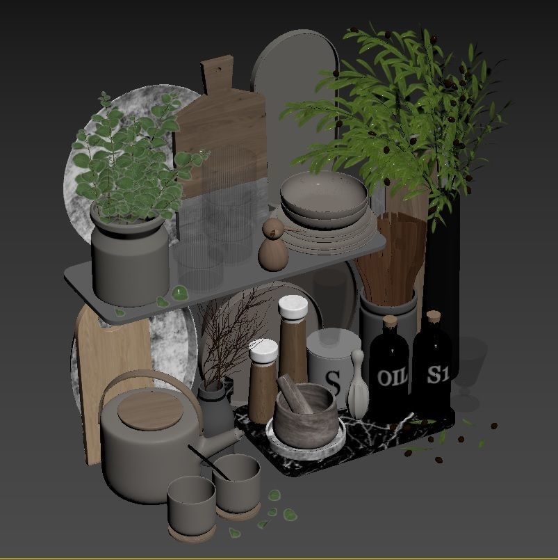 kitchen accessories RPM 06 3D model_2